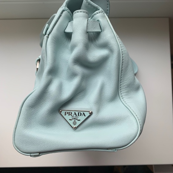 Prada Baby Blue Leather Handbag - Picture 4 of 8
